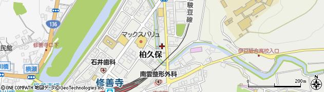 静岡県伊豆市柏久保1376周辺の地図