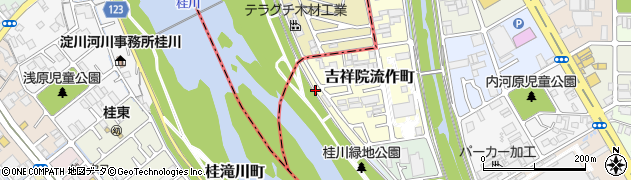 京都府京都市南区吉祥院流作町周辺の地図