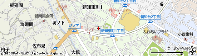 愛知県知多市新知（宝泉坊）周辺の地図