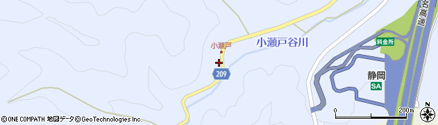 静岡県静岡市葵区小瀬戸1692周辺の地図