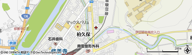 静岡県伊豆市柏久保1400周辺の地図