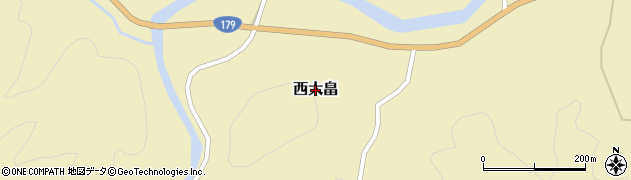 兵庫県佐用町（佐用郡）西大畠周辺の地図