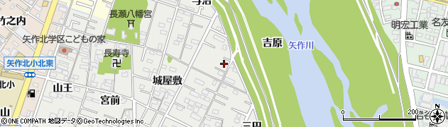 愛知県岡崎市森越町（吉原）周辺の地図