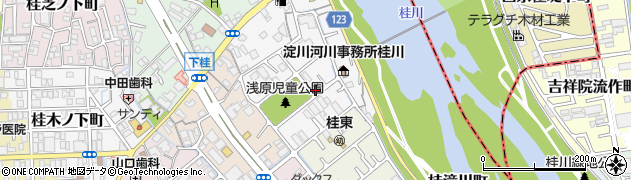 京都府京都市西京区桂浅原町周辺の地図