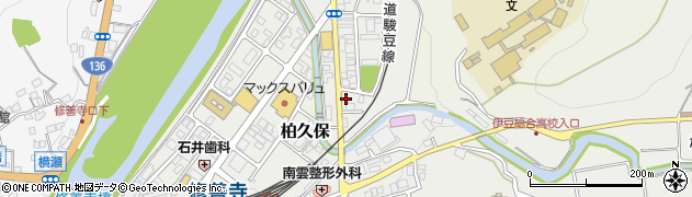 静岡県伊豆市柏久保1399周辺の地図