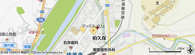 静岡県伊豆市柏久保1346周辺の地図