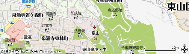 京都府京都市東山区泉涌寺山内町22周辺の地図