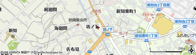 愛知県知多市新知周辺の地図
