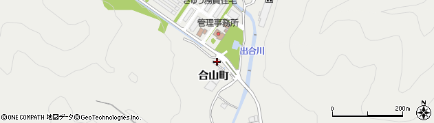 西脇合山簡易郵便局周辺の地図
