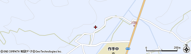 愛知県新城市作手高里（日焼）周辺の地図