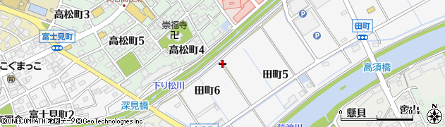 下り松川周辺の地図