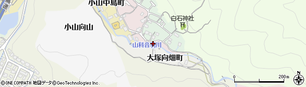 京都府京都市山科区小山小川町63周辺の地図