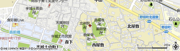 愛知県刈谷市野田町西屋敷34周辺の地図