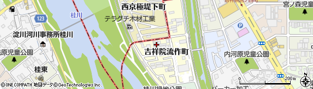 京都府京都市南区吉祥院流作町21周辺の地図