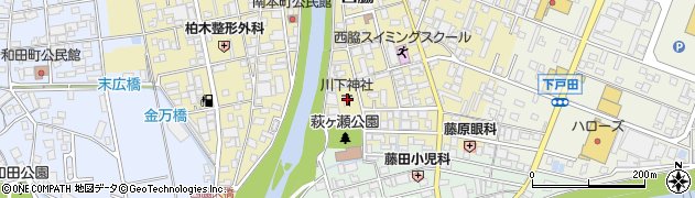 川下神社周辺の地図