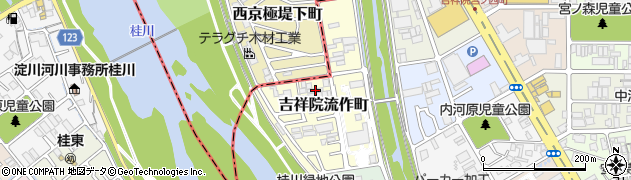京都府京都市南区吉祥院流作町25周辺の地図