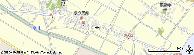 滋賀県甲賀市水口町泉125周辺の地図