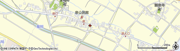 滋賀県甲賀市水口町泉128周辺の地図