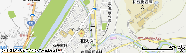 静岡県伊豆市柏久保1379-1周辺の地図