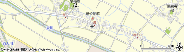 滋賀県甲賀市水口町泉172周辺の地図