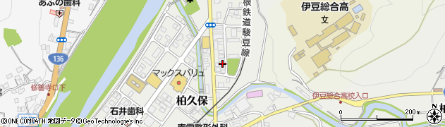 静岡県伊豆市柏久保1398周辺の地図