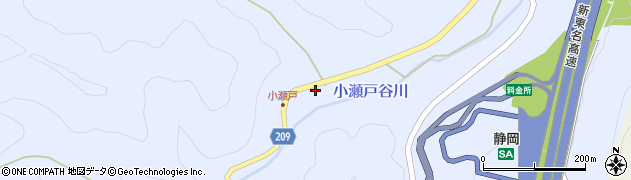 静岡県静岡市葵区小瀬戸1679周辺の地図