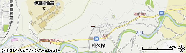 静岡県伊豆市柏久保815周辺の地図