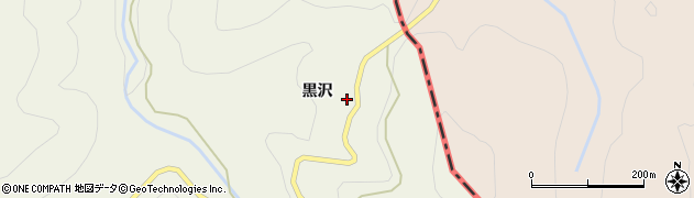 愛知県新城市七郷一色（黒沢）周辺の地図