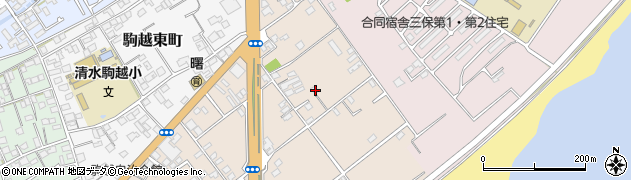 静岡県静岡市清水区駒越南町11-24周辺の地図