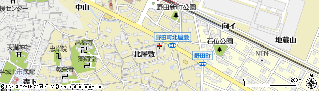 愛知県刈谷市野田町北屋敷77周辺の地図