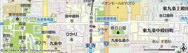 京都府京都市南区西九条蔵王町周辺の地図