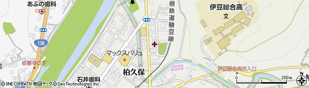 静岡県伊豆市柏久保1395周辺の地図