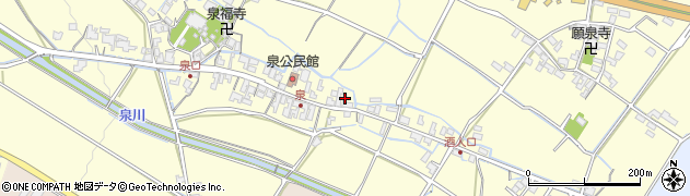 滋賀県甲賀市水口町泉564周辺の地図