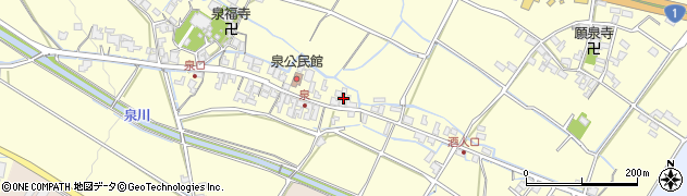 滋賀県甲賀市水口町泉563周辺の地図