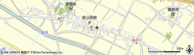 滋賀県甲賀市水口町泉556周辺の地図