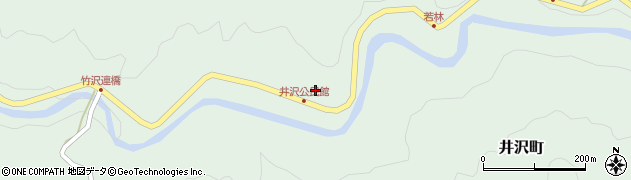 愛知県岡崎市井沢町（大東）周辺の地図
