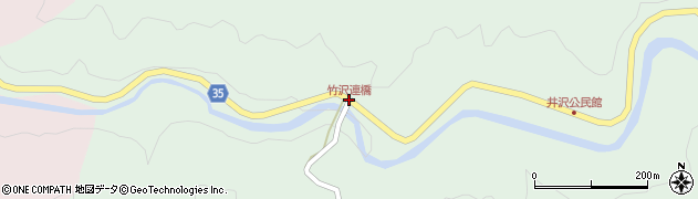 竹沢連橋周辺の地図