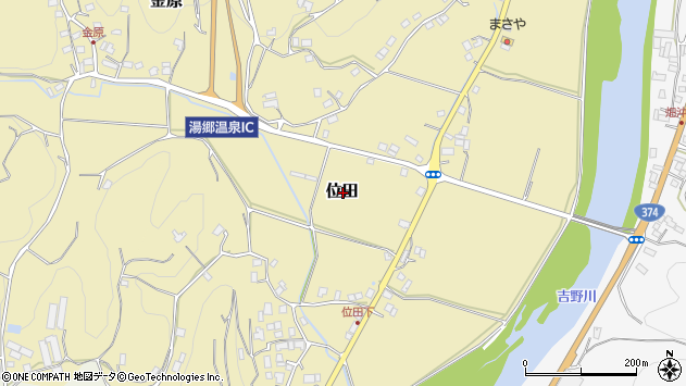 〒707-0052 岡山県美作市位田の地図