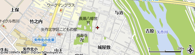 愛知県岡崎市森越町周辺の地図