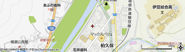 静岡県伊豆市柏久保1321周辺の地図