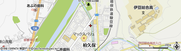 静岡県伊豆市柏久保1338周辺の地図