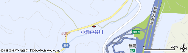 静岡県静岡市葵区小瀬戸1595周辺の地図