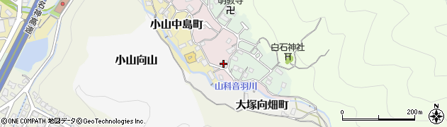 京都府京都市山科区小山小川町54周辺の地図