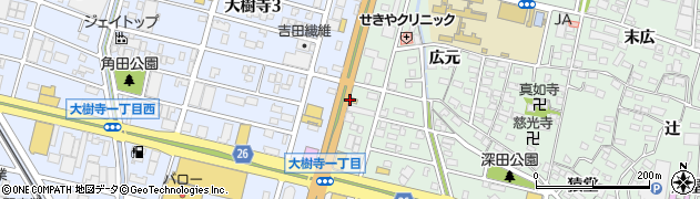 松屋 岡崎北店周辺の地図