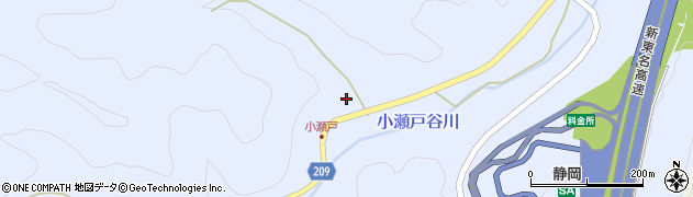 静岡県静岡市葵区小瀬戸1675周辺の地図