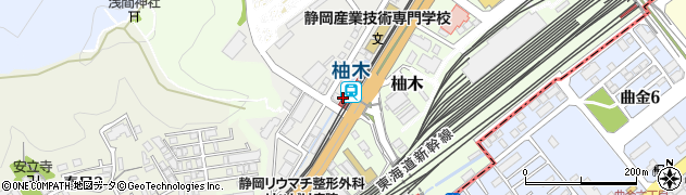 柚木駅周辺の地図