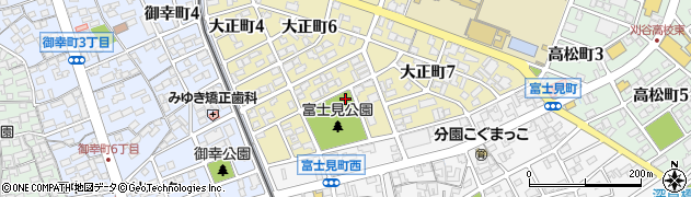 富士見公園トイレ周辺の地図