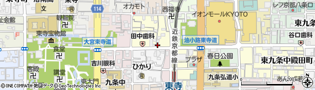 京都府京都市南区西九条針小路町111周辺の地図