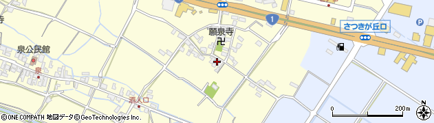 滋賀県甲賀市水口町泉827周辺の地図