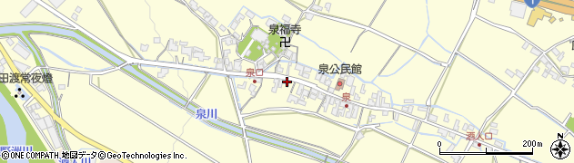 滋賀県甲賀市水口町泉188周辺の地図